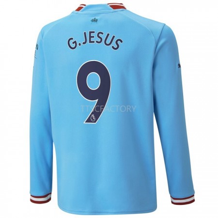 Tenue Manchester City G.Jesus 9 Domicile 2022-2023 Maillot de Foot ML